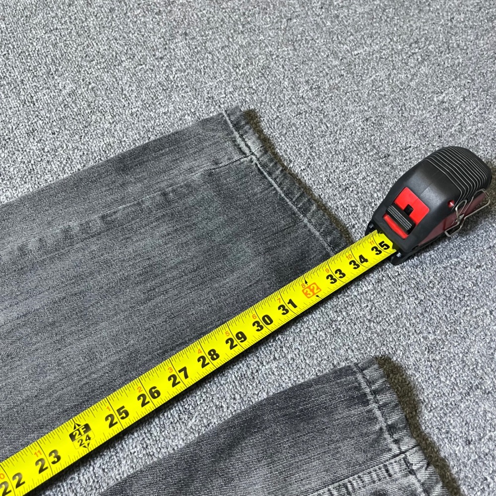 Y2K Tony Hawk Slim Fit Jeans 32x34 Grey Denim Skateboarding Casual Pants - Picture 6 of 11